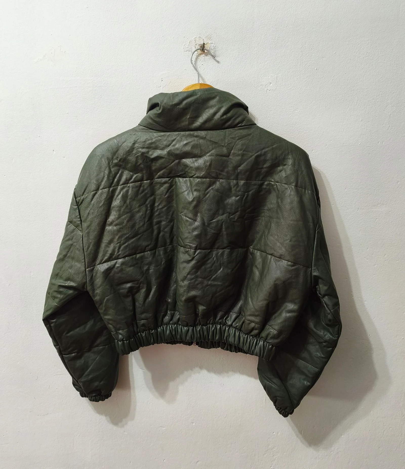Dark green women's bomber jacket Size S-M – photo 2